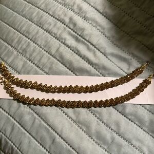 Pair of anklets in gold